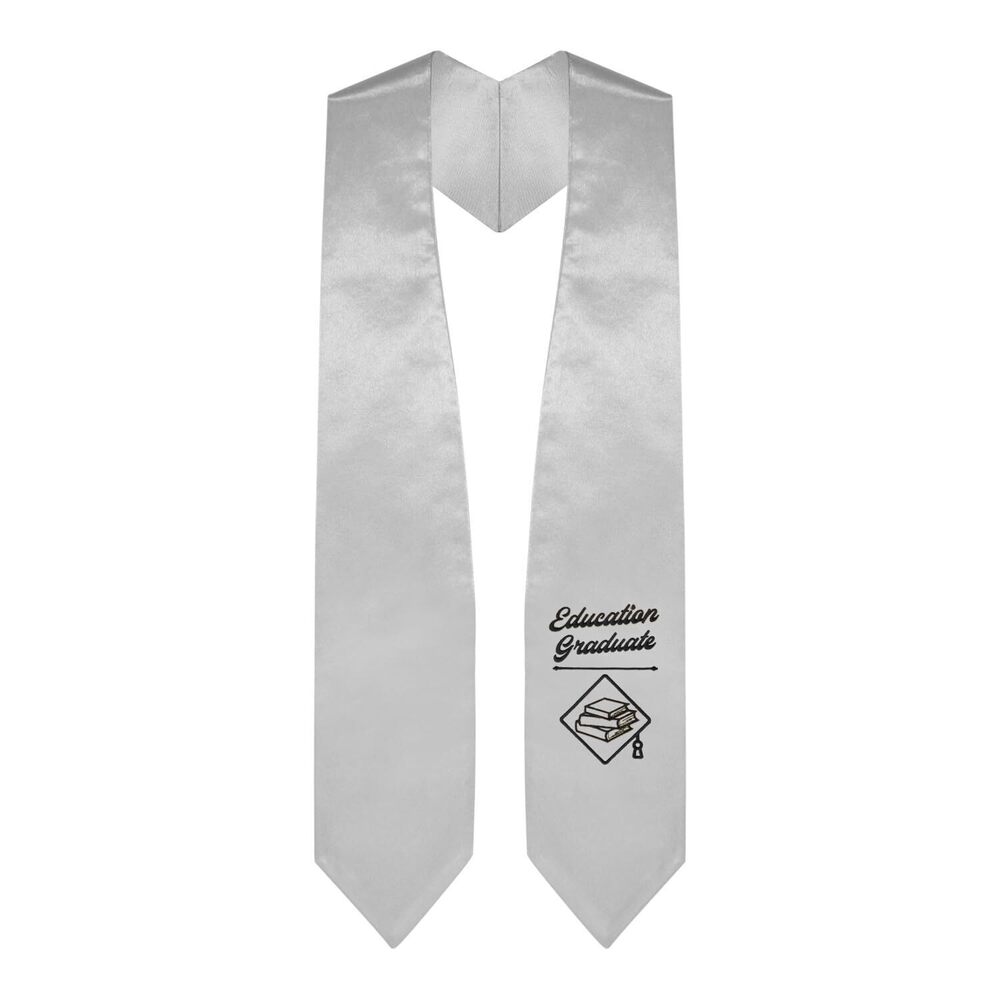 3655 Education Graduate Stole With Classic Tips Unisex Adult 62” Long